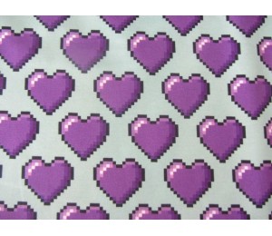 Jersey Hamburger Liebe - 72ppi Pixel Hearts mint